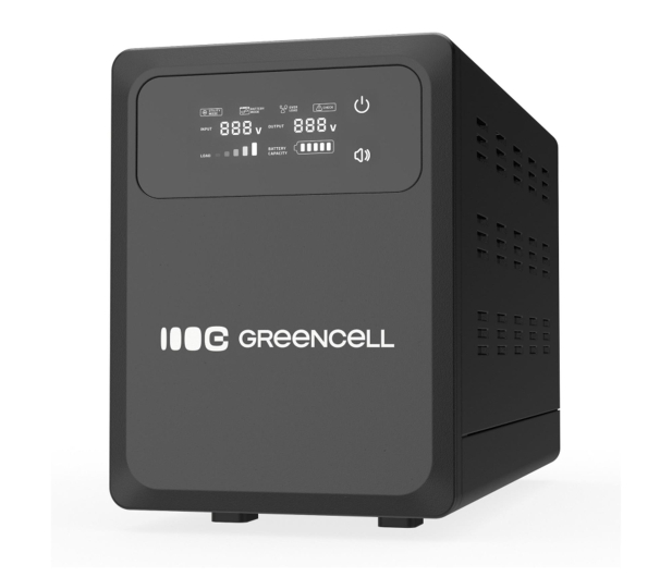 Green Cell AVR UPS 800VA 500W PowerCore 12 VDC z LCD - 1335378 - zdjęcie 2